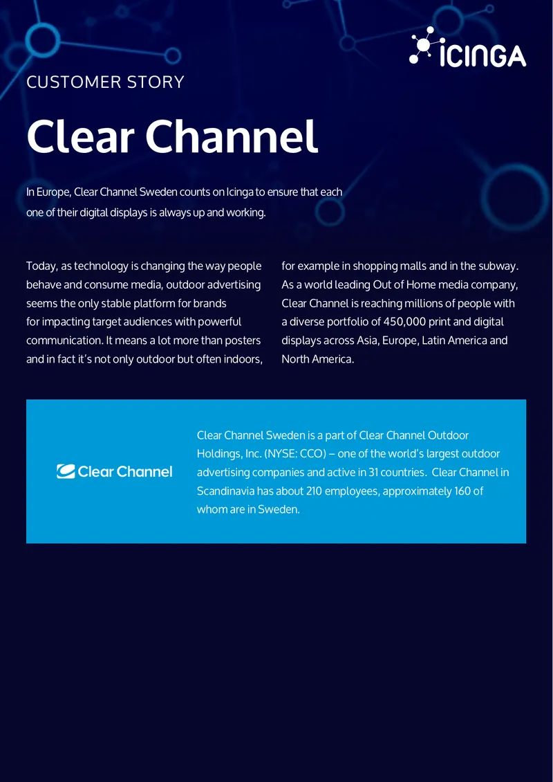 Clear Channel Sweden Icinga Monitoring Implementation