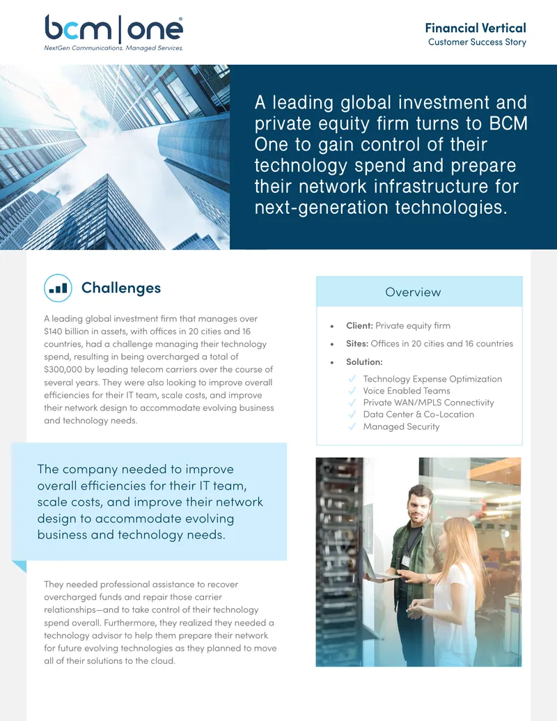 Technology Expense Optimization Case Study