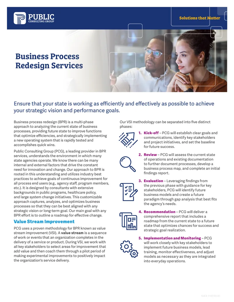 Business Process Redesign Services Overview