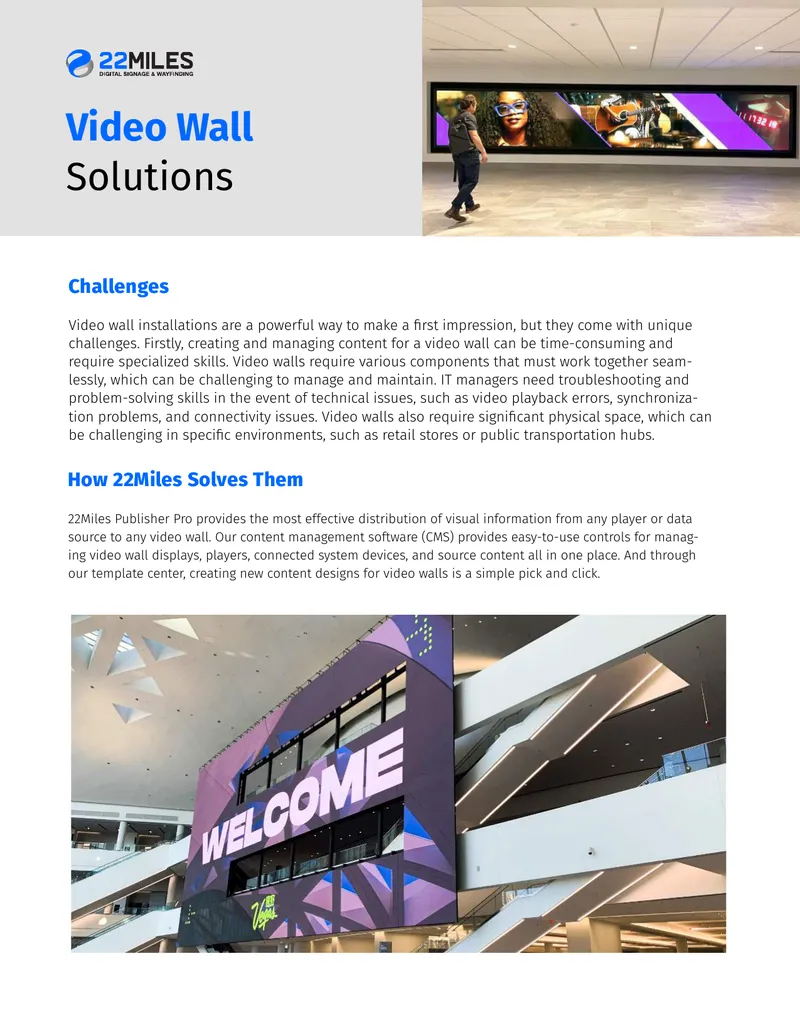 Video Wall Installation and Management Solutions