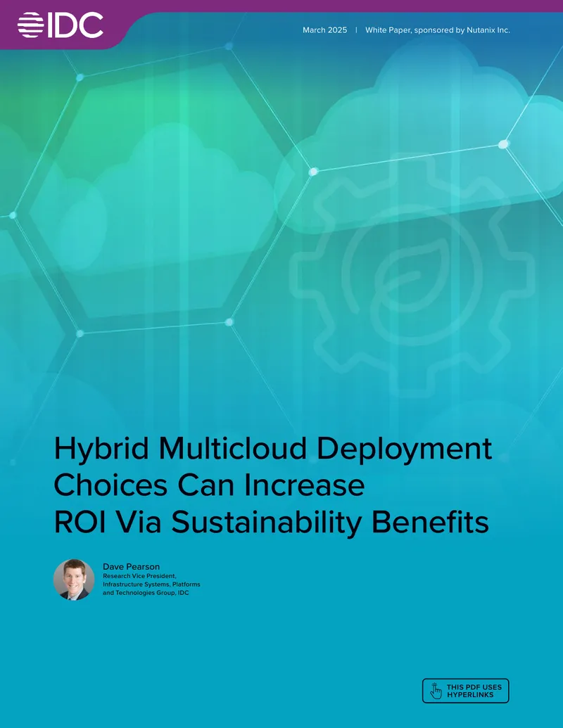 Hybrid Multicloud Deployment Choices and Sustainability Benefits