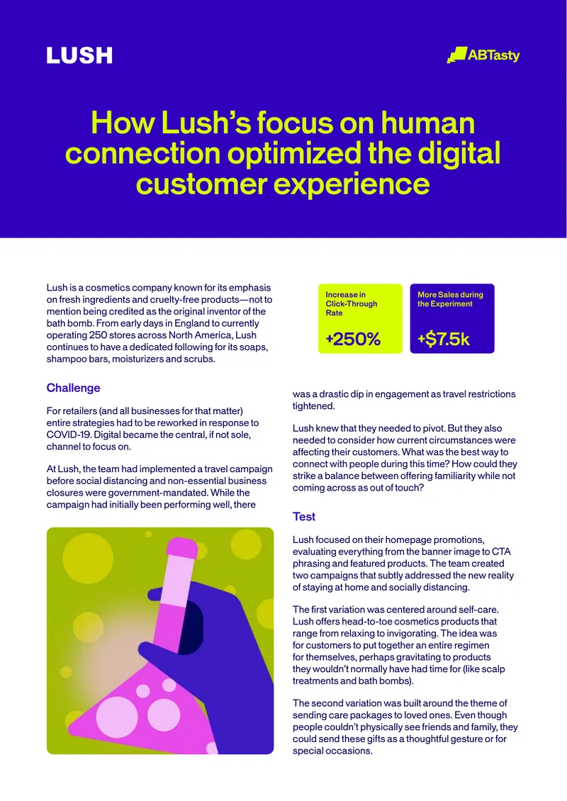 Lush's Digital Customer Experience Optimization Strategy