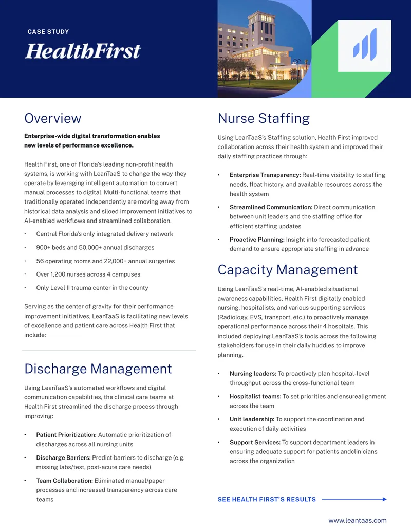 Health First Digital Transformation Case Study
