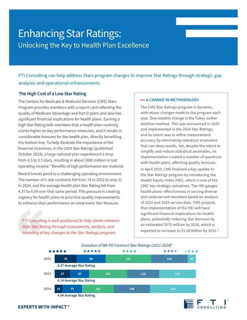 Enhancing Star Ratings for Health Plans