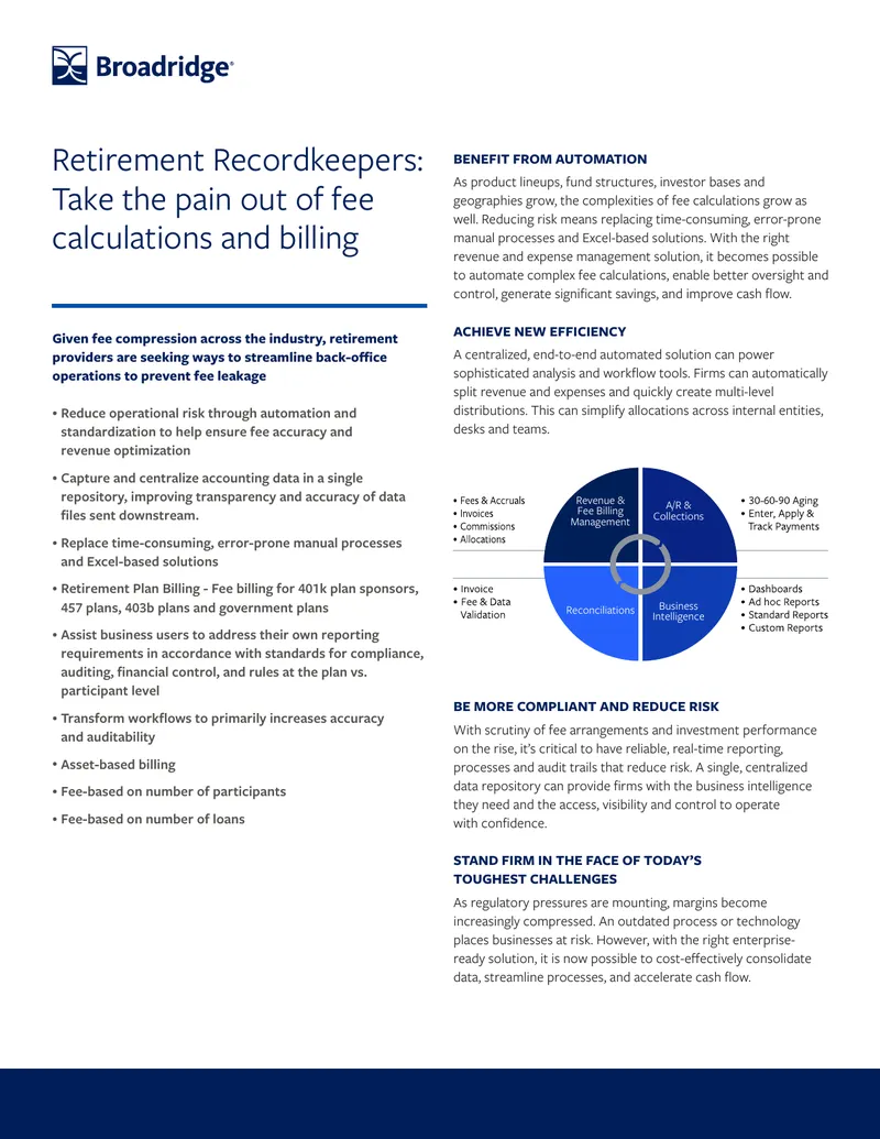 Revenue and Expense Management for Recordkeepers