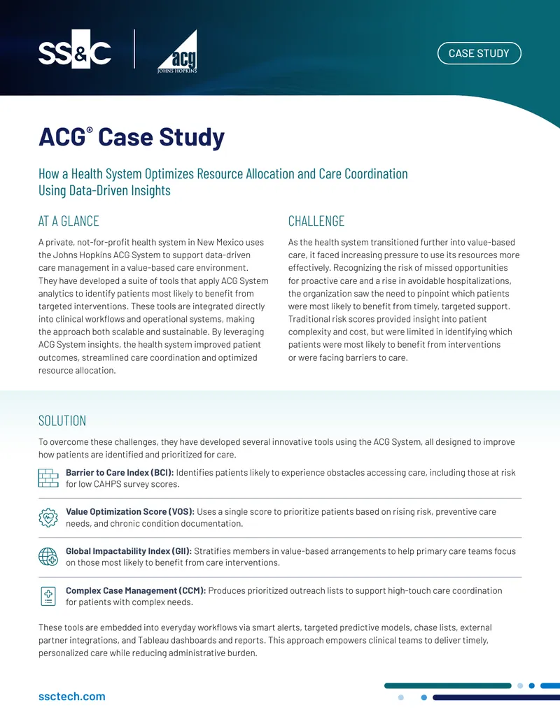 Health System Resource Allocation Optimization Case Study