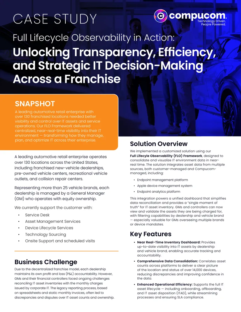 Full Lifecycle Observability Framework Implementation Case Study