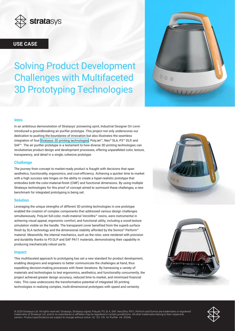 Solving Product Development Challenges with 3D Prototyping Technologies