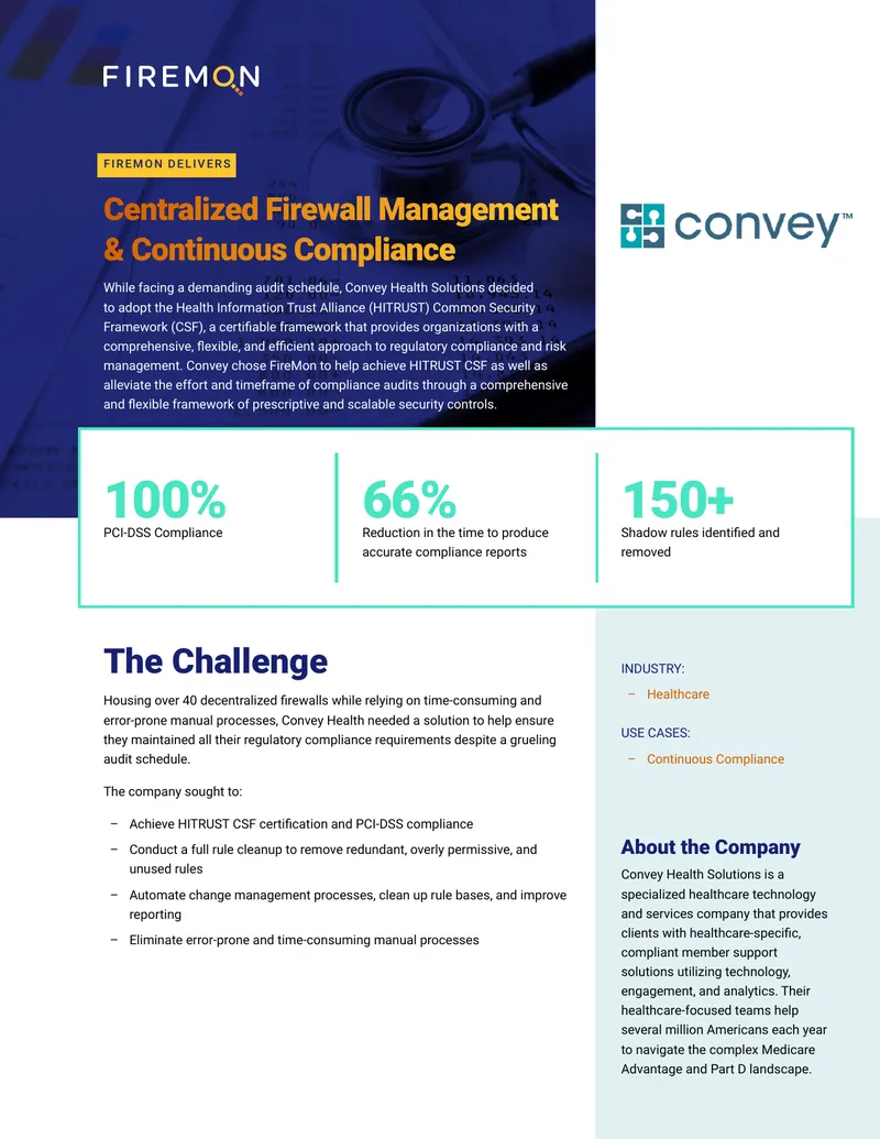 Centralized Firewall Management and Compliance Framework