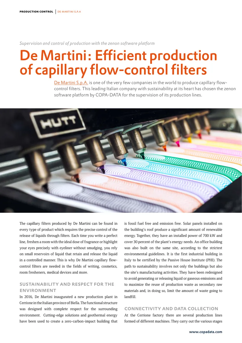 Production Control and Quality Management at De Martini