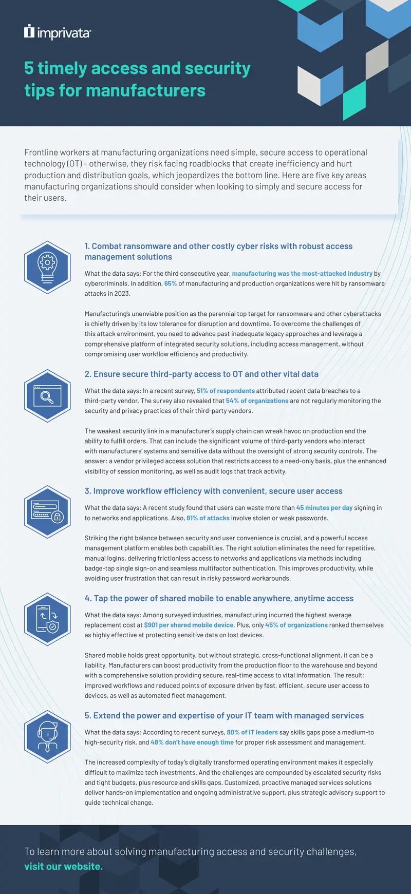 Access and Security Solutions for Manufacturing Organizations