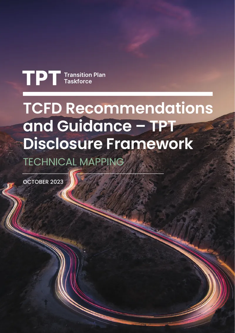 TCFD Technical Mapping for Transition Plans