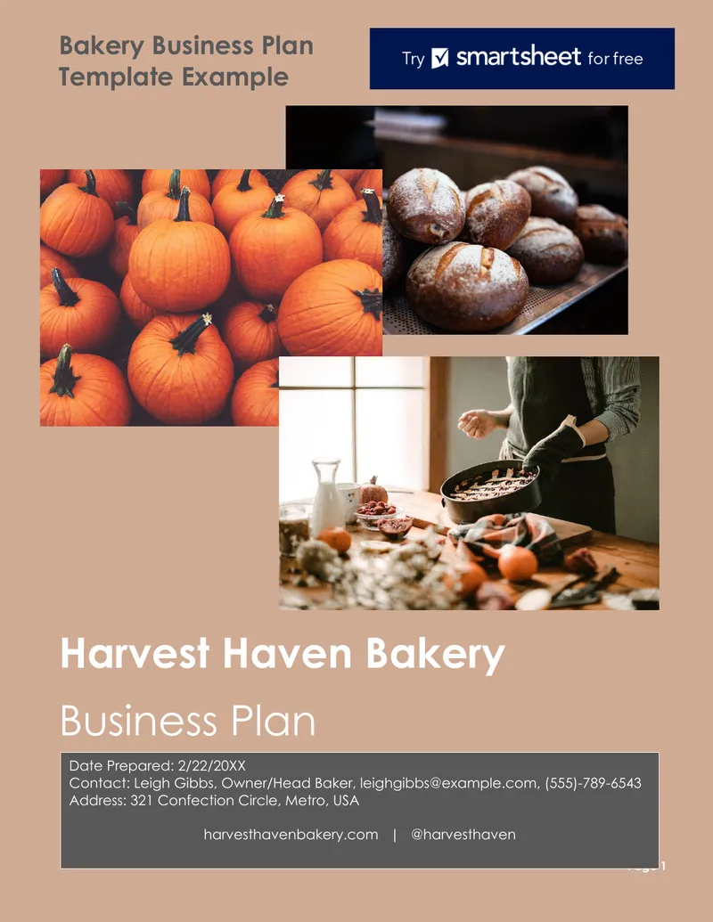 Harvest Haven Bakery Business Plan Template