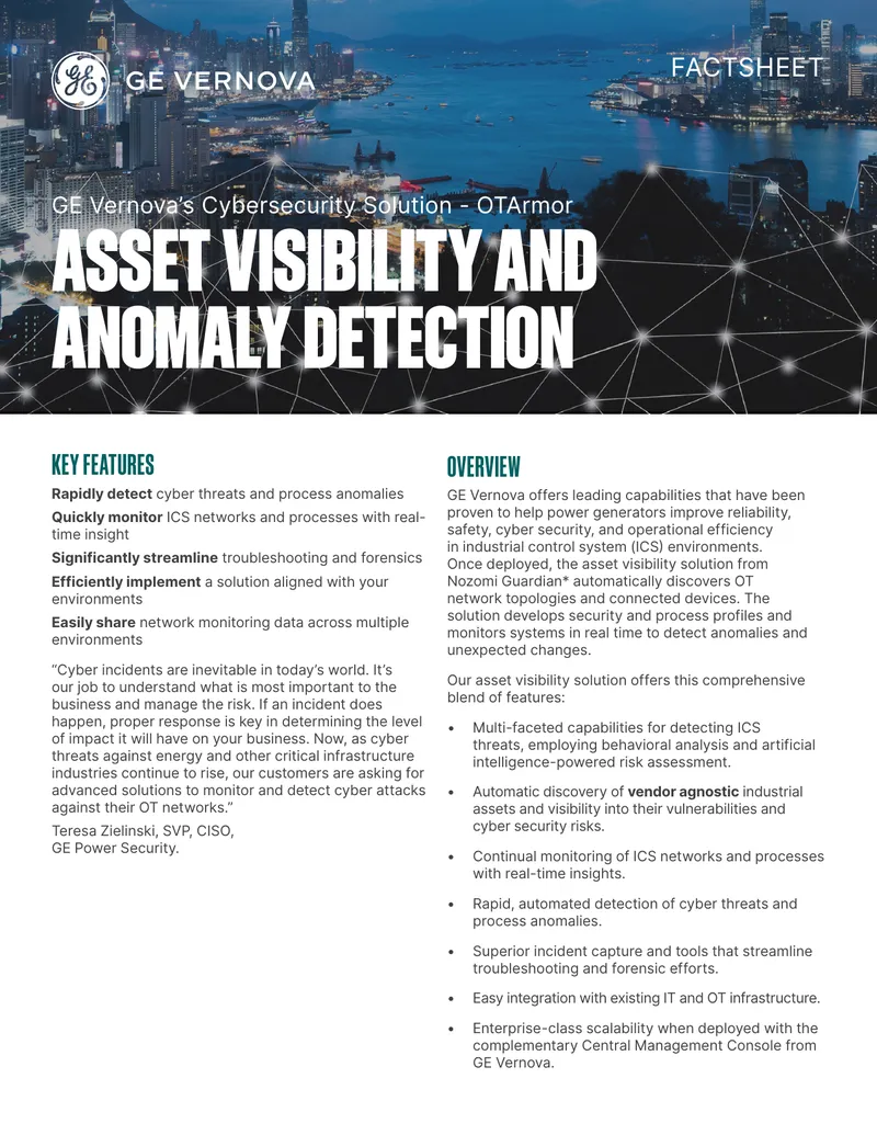 GE Vernova Cybersecurity Solution Overview