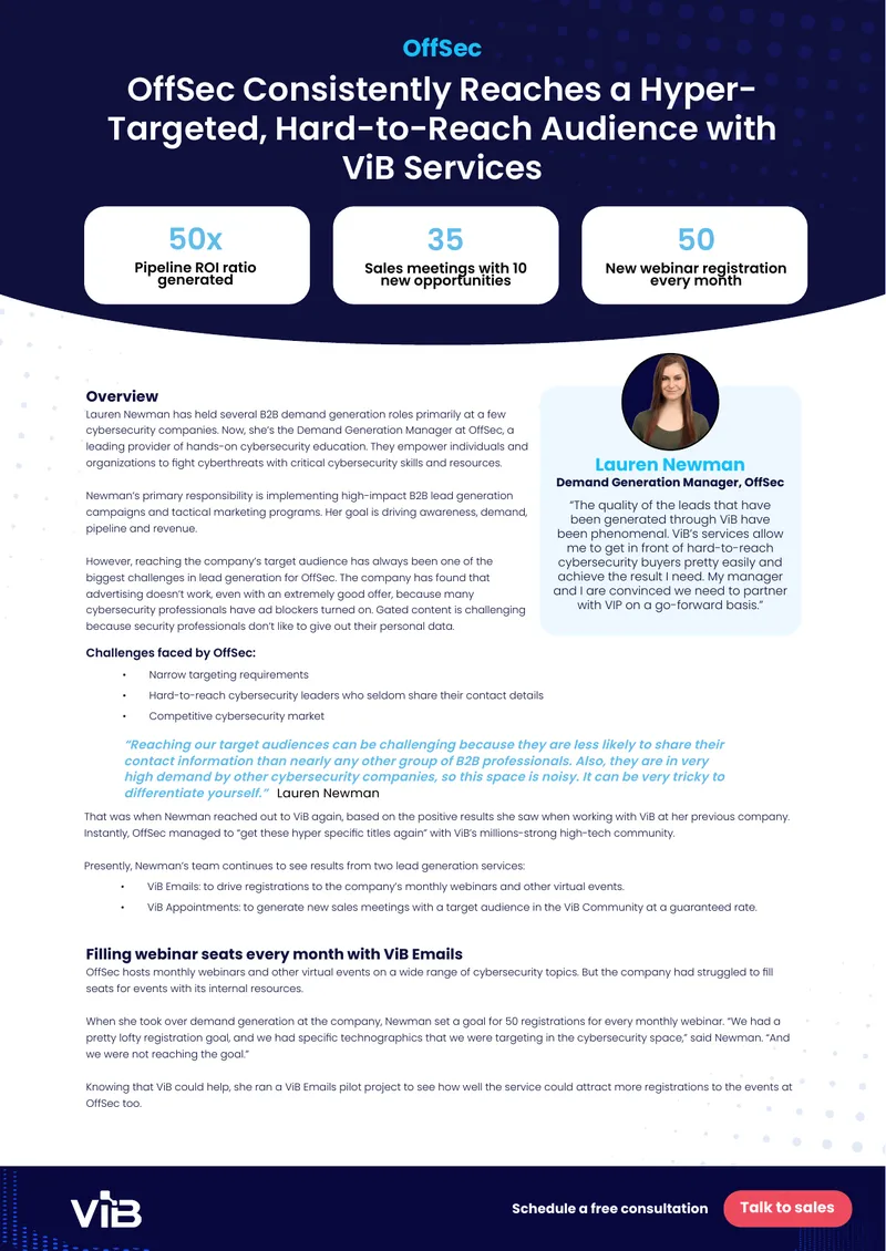 Lead Generation Strategies at OffSec