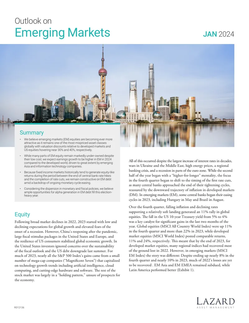 Outlook on Emerging Markets for 2024