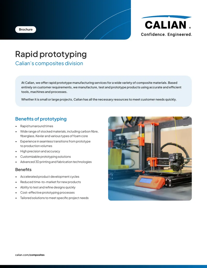 Rapid Prototyping Services for Composite Materials