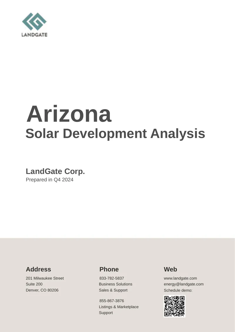 Arizona Solar Development Analysis Report