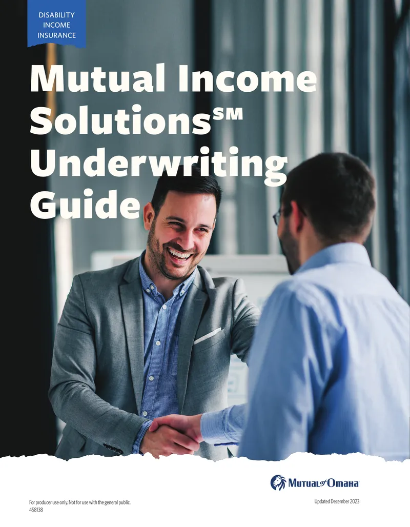 Disability Income Insurance Underwriting Guide
