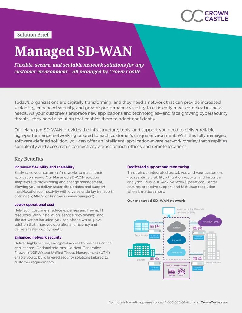 Managed SD-WAN Solution Brief
