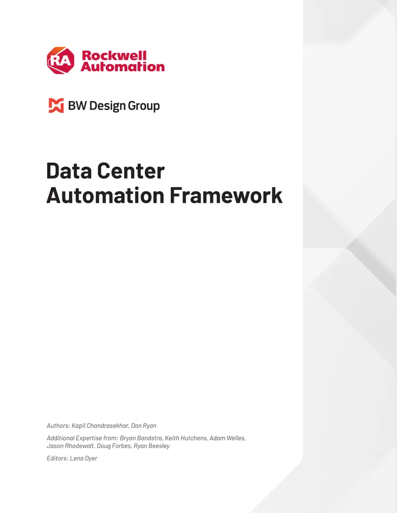 Data Center Automation Framework Overview