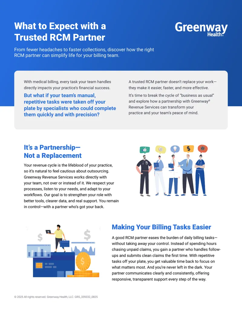 Partnership Benefits with Revenue Cycle Management