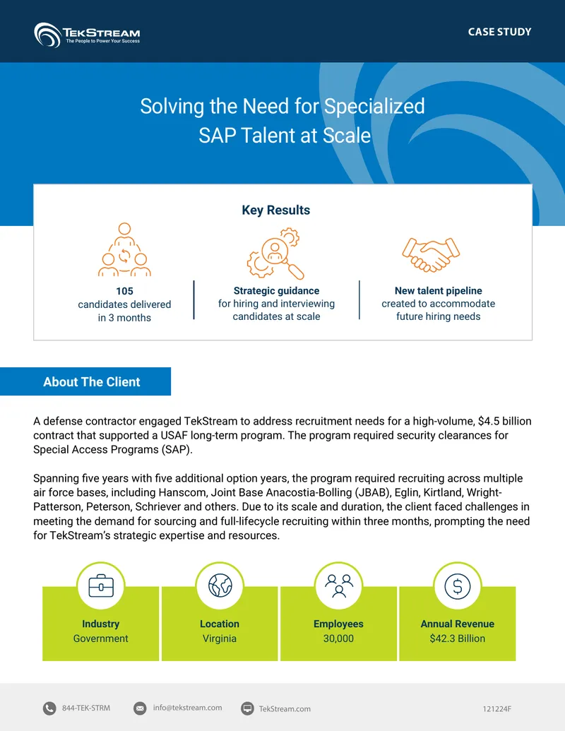 Case Study on SAP Talent Recruitment Challenges