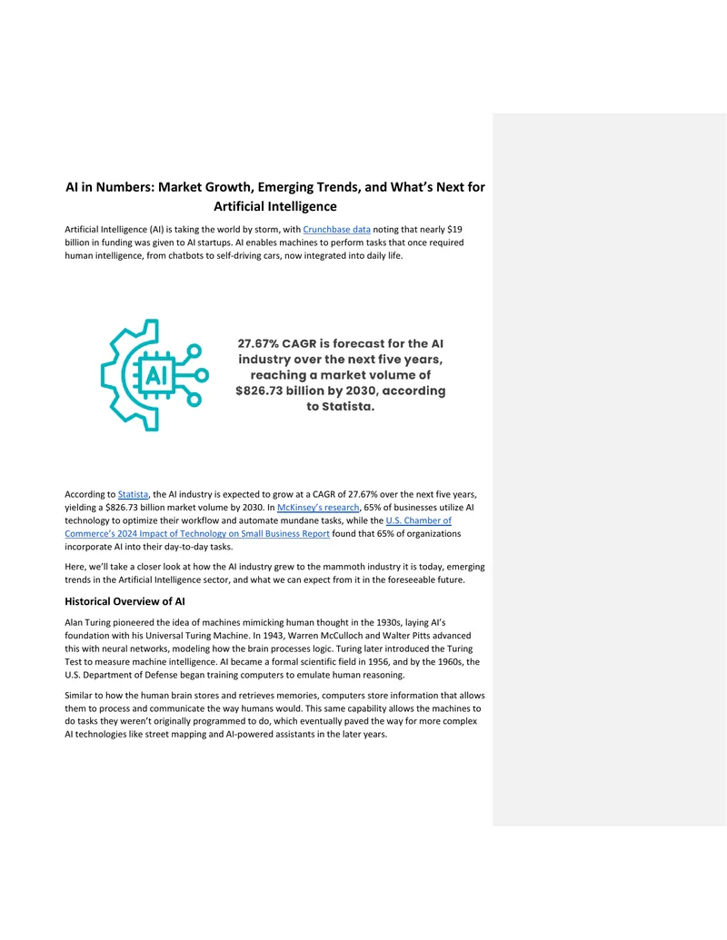 AI Market Growth and Emerging Trends Analysis