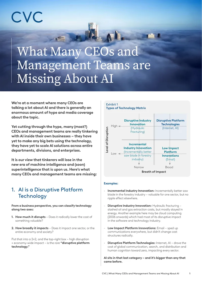Understanding AI as a Disruptive Platform Technology
