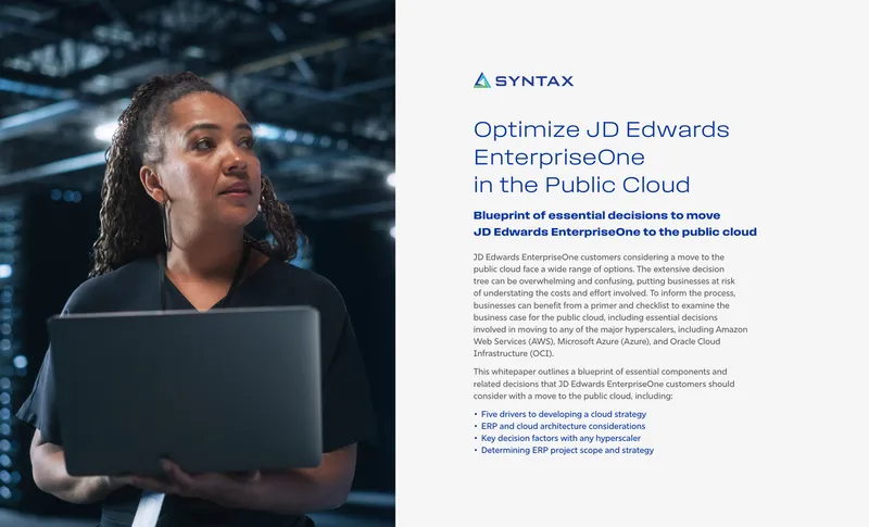 JD Edwards EnterpriseOne Public Cloud Migration Guide
