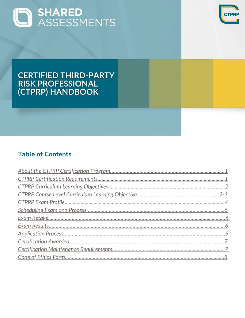 CTPRP Certification Program Overview