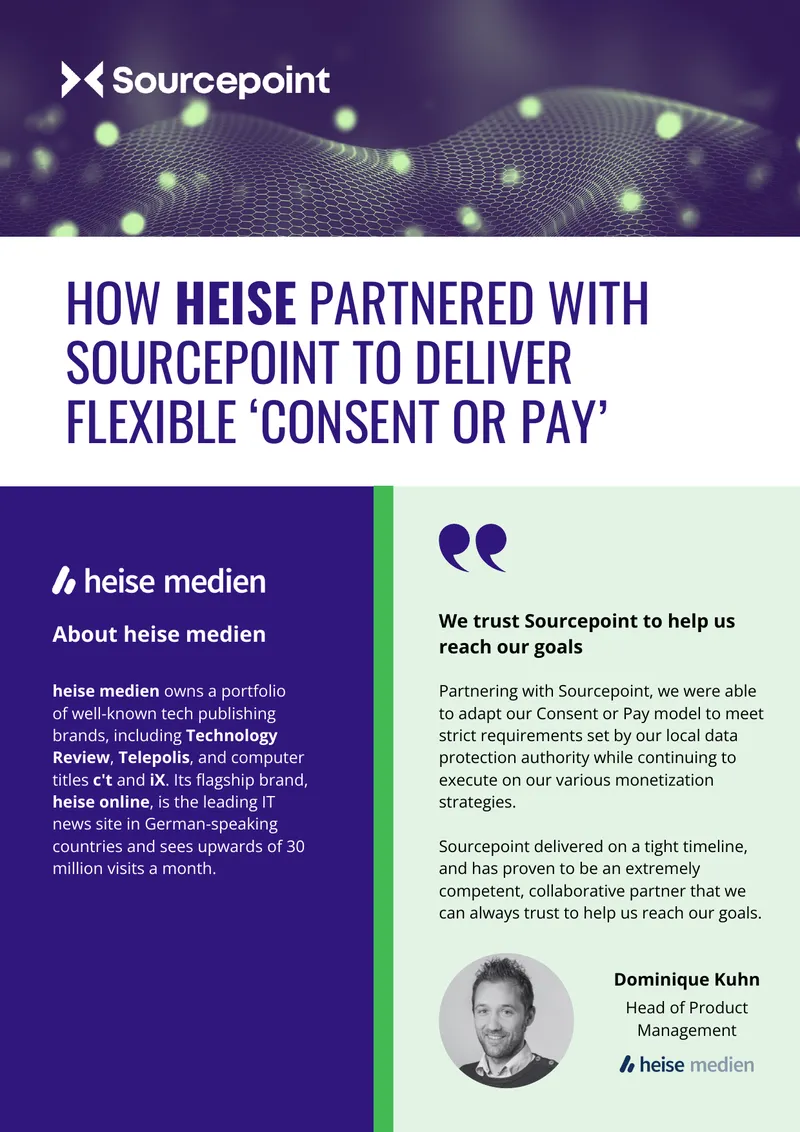Implementation of Consent or Pay Model by Heise Medien