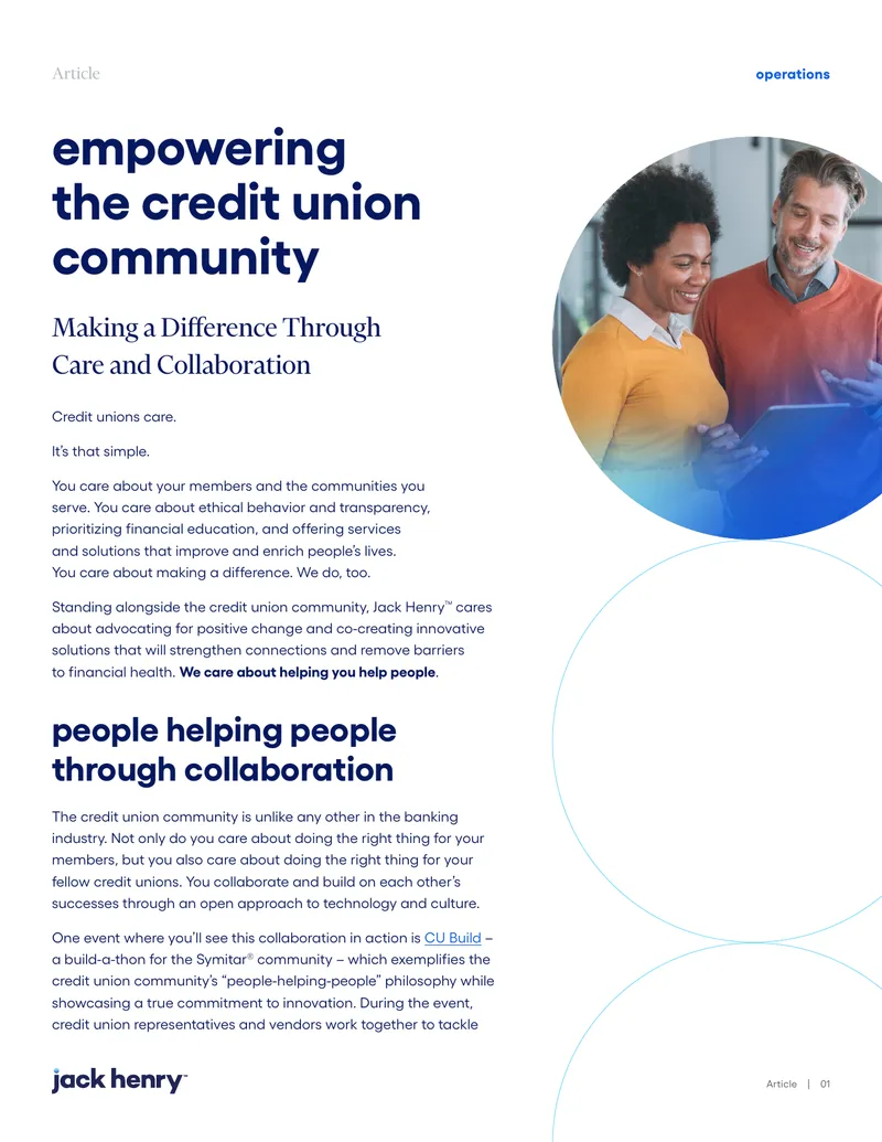 Empowering the Credit Union Community