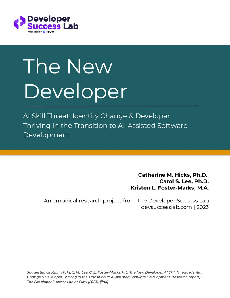 AI Skill Threat and Developer Thriving in Software Development