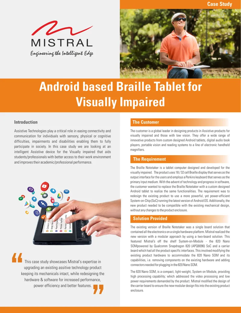 Case Study on Upgrading Assistive Technology Product