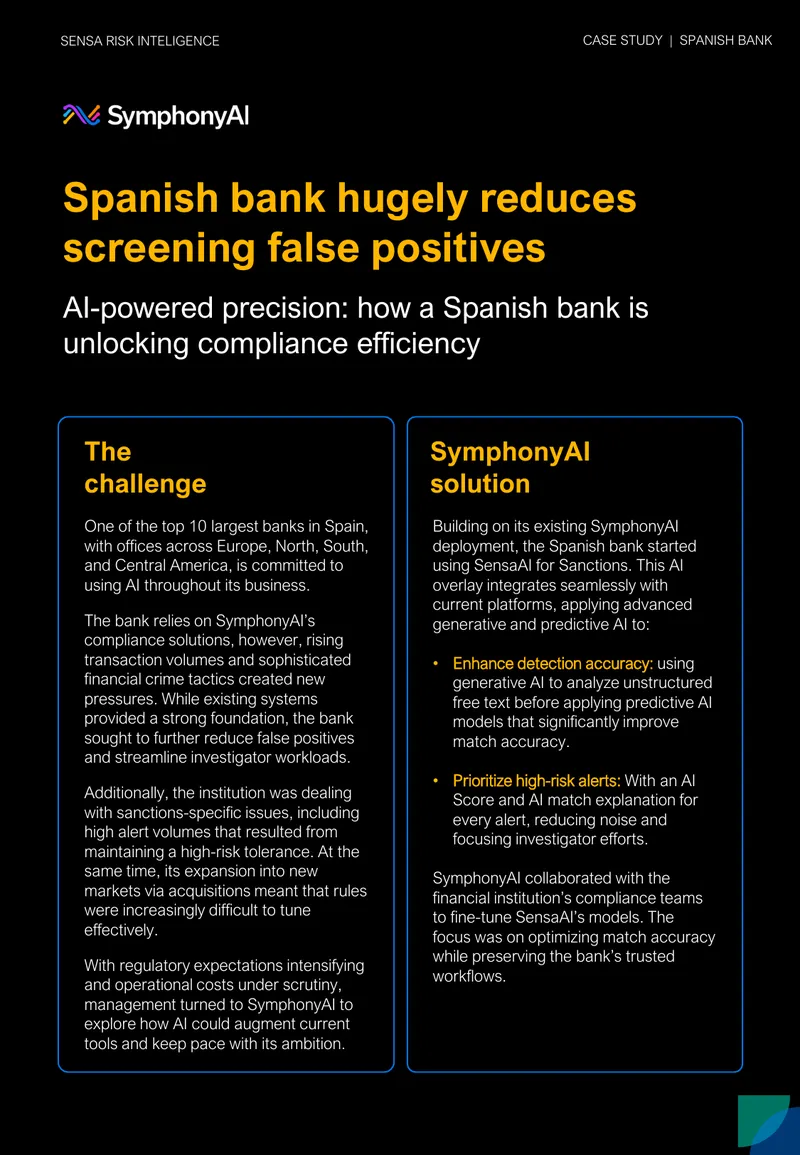 AI-Driven Compliance Efficiency in Spanish Banking