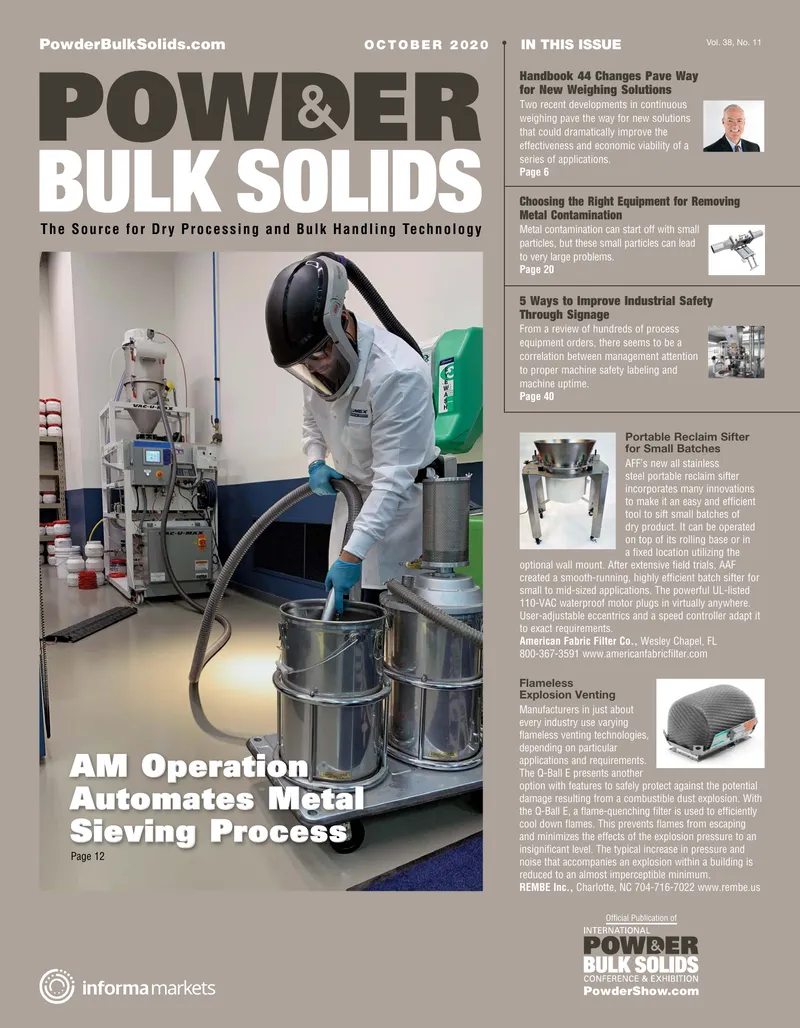 Automated Metal Sieving Process for Additive Manufacturing