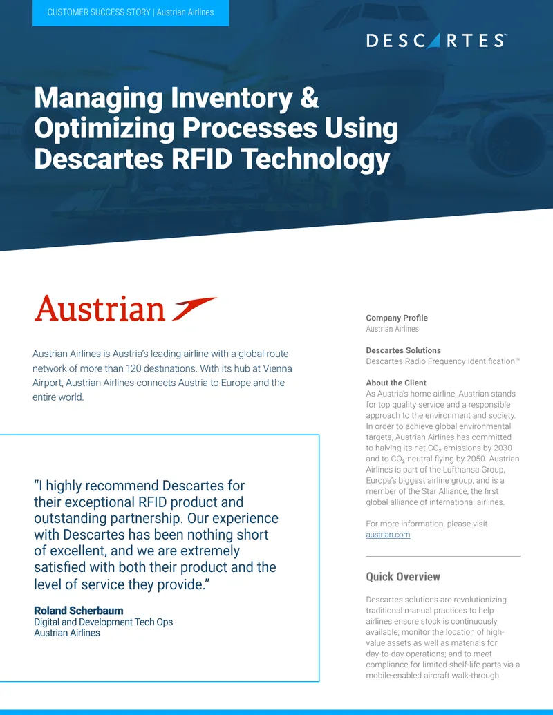 Managing Inventory with Descartes RFID Technology