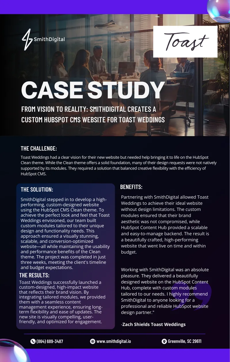 Custom HubSpot CMS Website Development Case Study