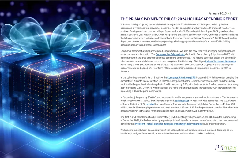 Primax Payments Pulse: 2024 Holiday Spending Report