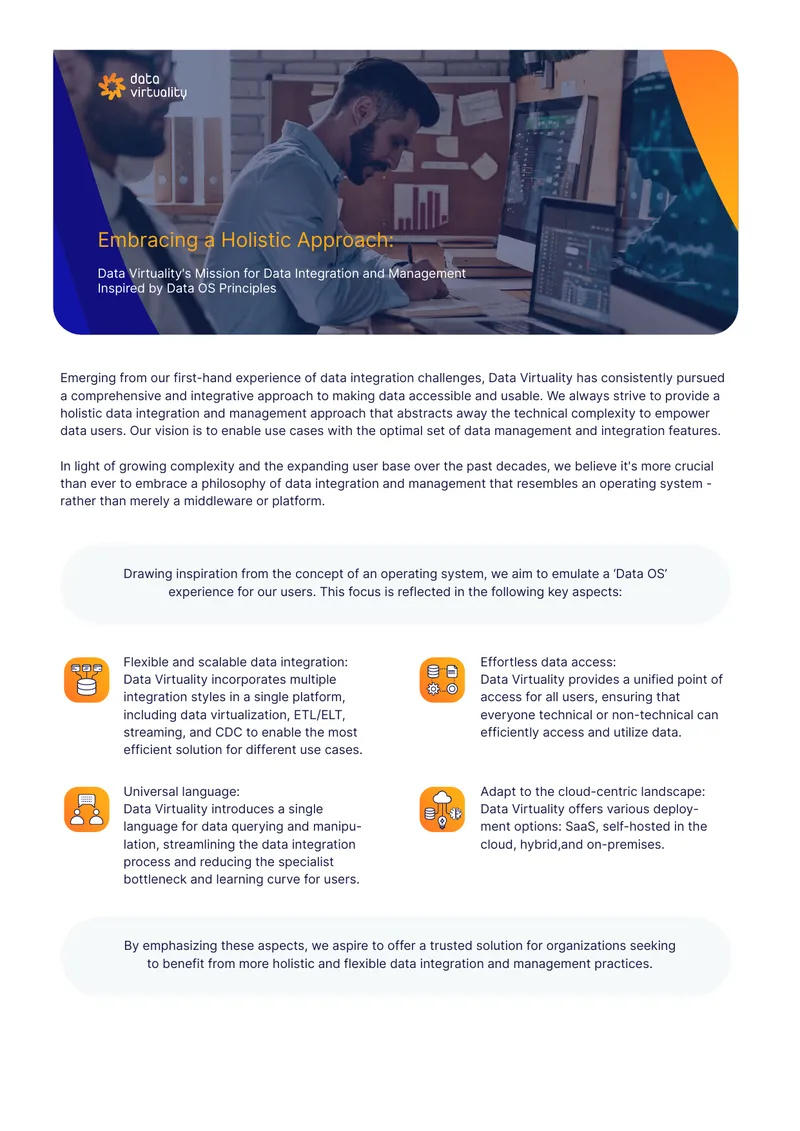 Data Virtuality's Approach to Data Integration and Management
