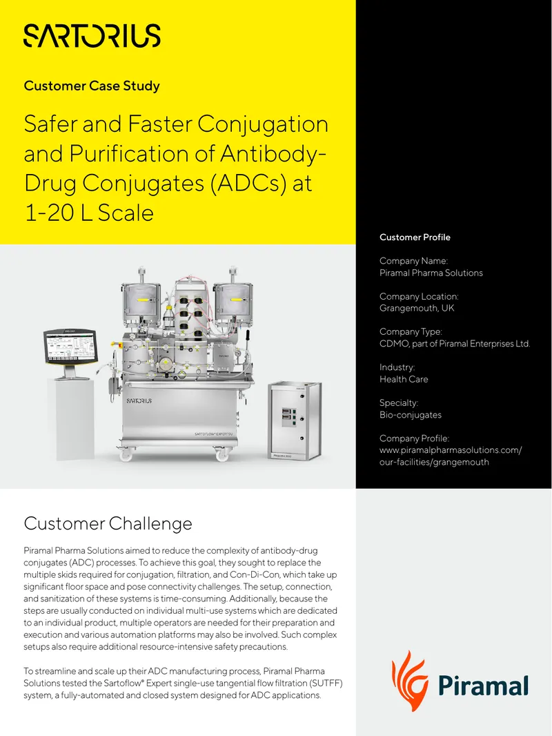 Case Study on Antibody-Drug Conjugate Manufacturing
