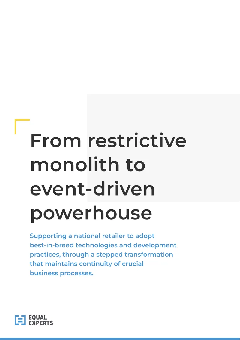 Event-Driven Architecture Transformation Case Study