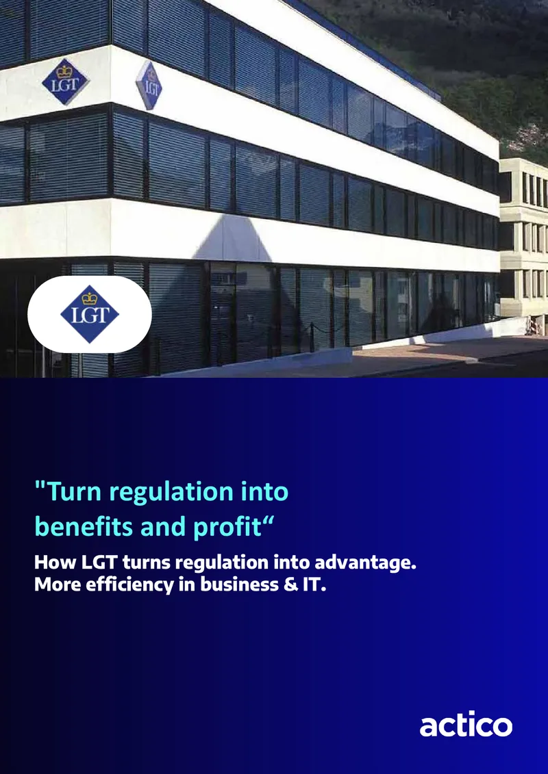 LGT's Approach to Regulatory Compliance Efficiency