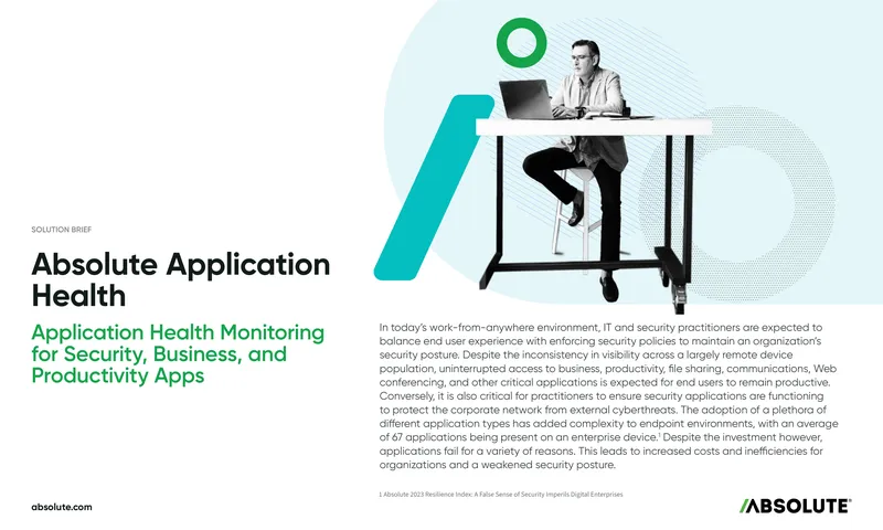 Application Health Monitoring for Security and Productivity