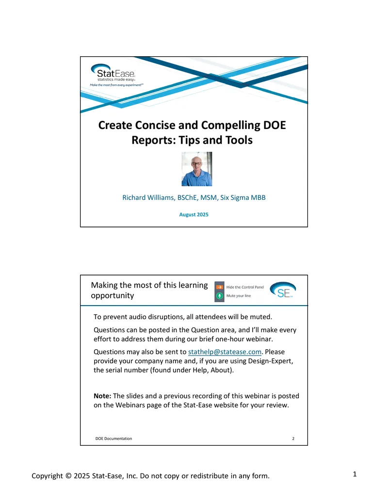 Create Concise and Compelling DOE Reports