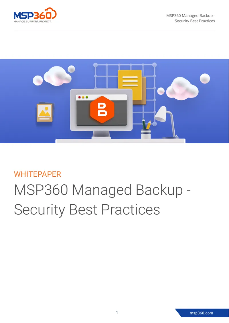 MSP360 Managed Backup Security Best Practices Guide