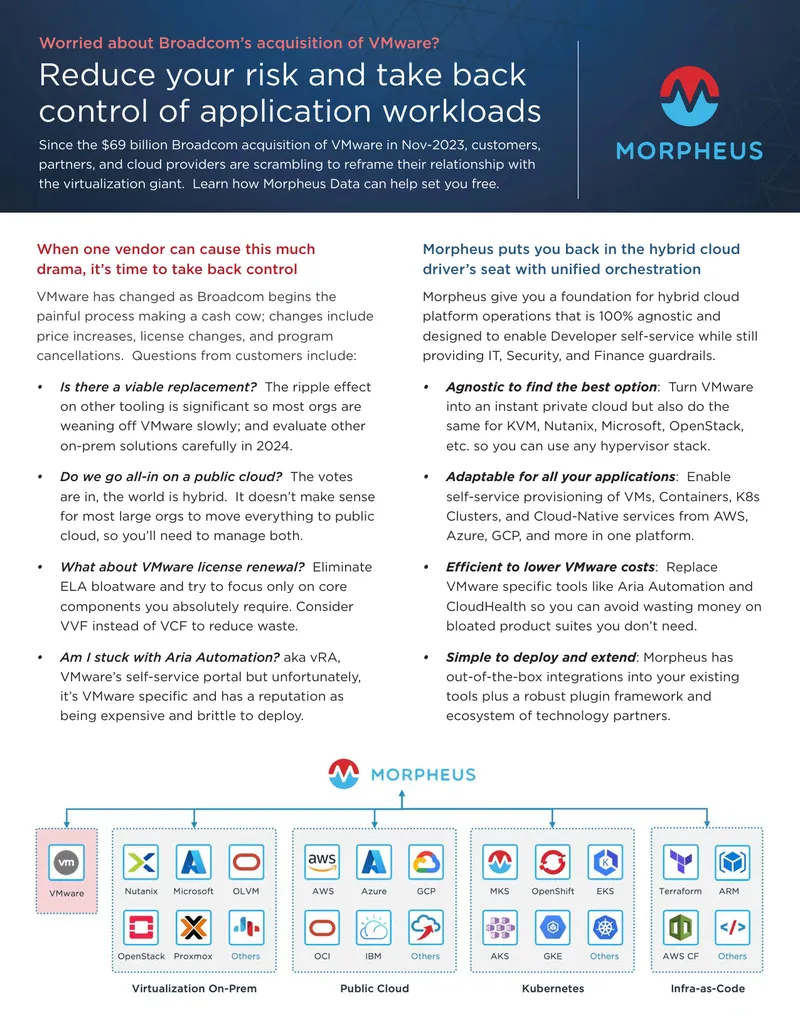 Morpheus Data Hybrid Cloud Orchestration Guide