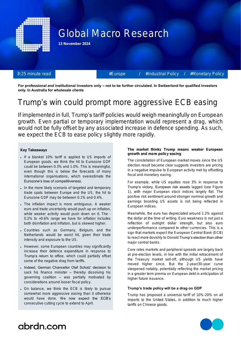 Impact of US Tariff Policies on European Economy