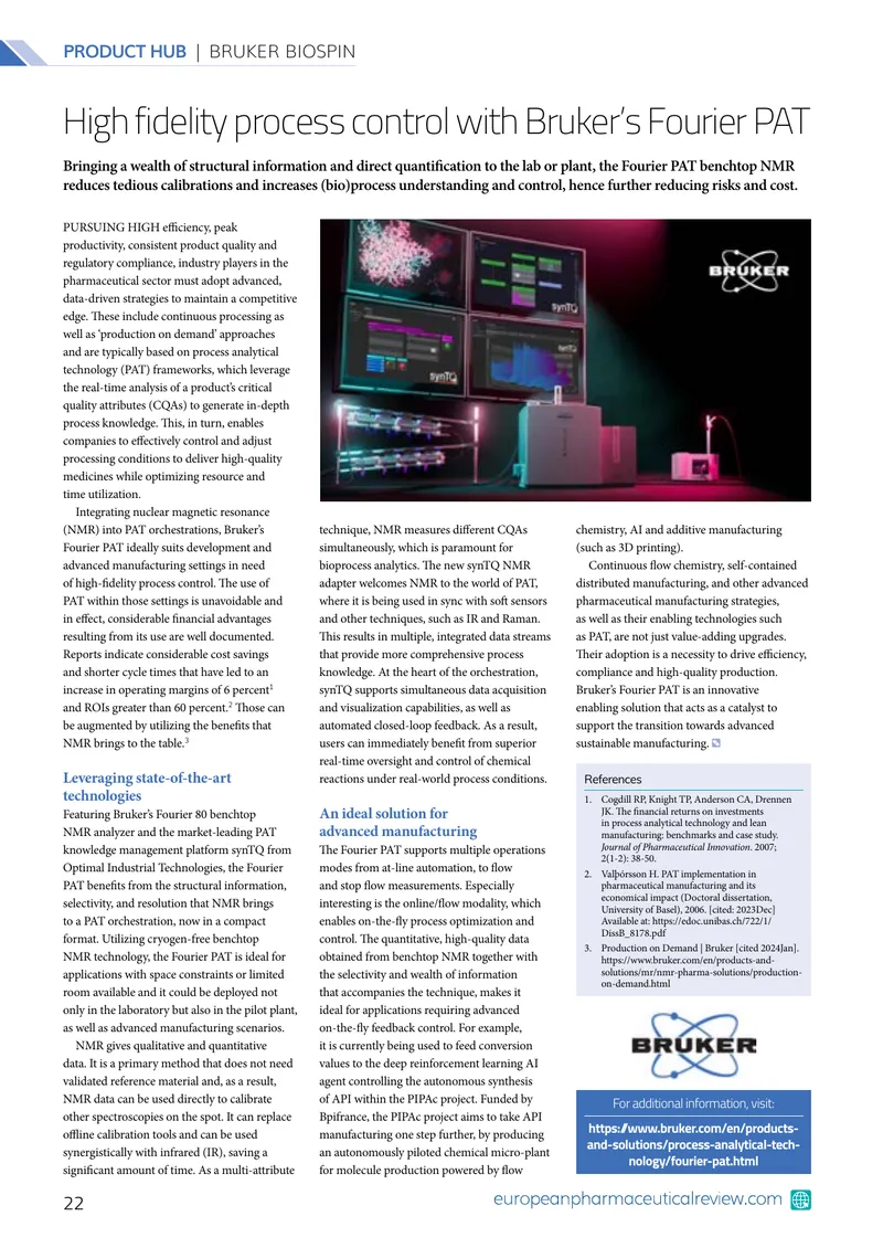 High Fidelity Process Control with Bruker's Fourier PAT